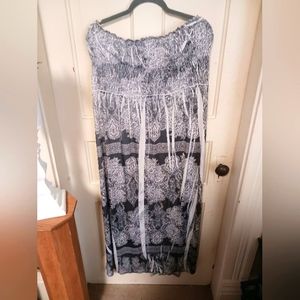 Strapless midi dress plus